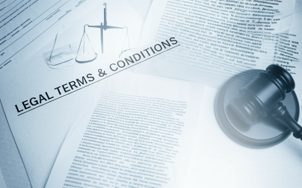 Legal terms and conditions document